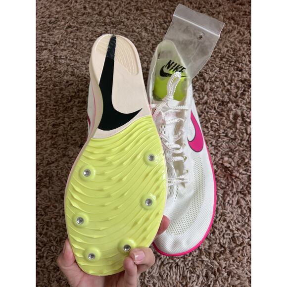 NIKE Zoom X Dragonfly Track Spikes White Pink Blast men's 14 NEW - Picture 6 of 10